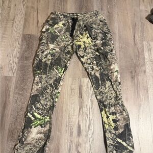 Camo Print Jogger Pants in Green and Brown